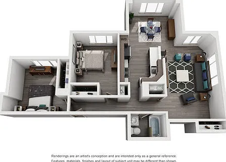 Cooper George - Grand - 1 Beds - 1 Baths - 1007 Sq. ft.