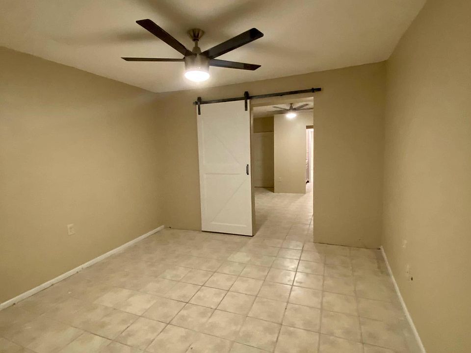 View from front door to barn door