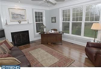 Study/Library overlooking rear grounds