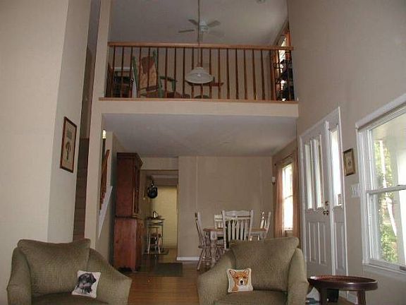 View to loft from LR