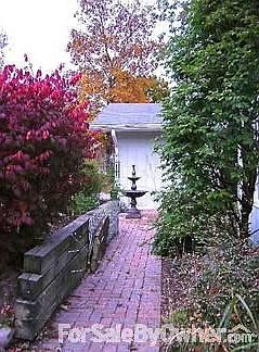 brick walkway all around the house