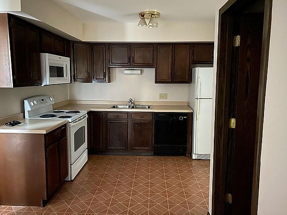 Kitchen appliances included.