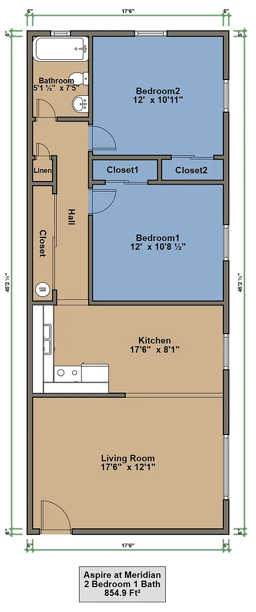 Floor plan 2BR-Apt