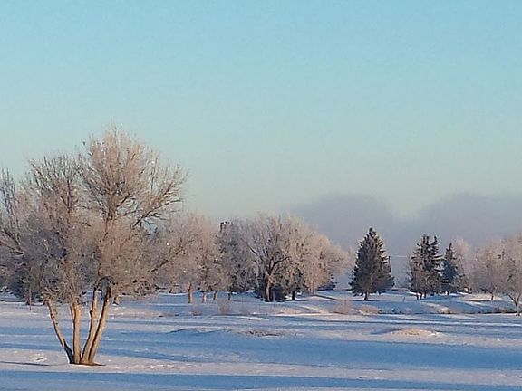 Winter View to Golf Course
