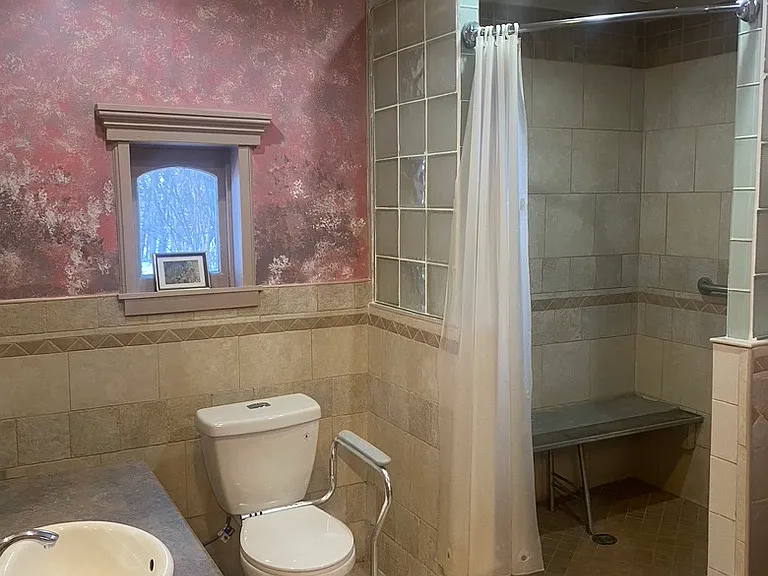 Bath is handicapped accessible.