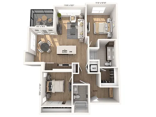 Floor plan B02-SF