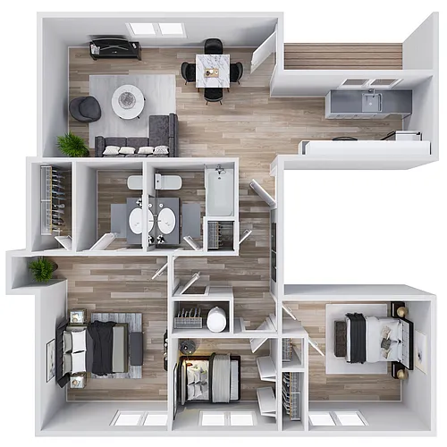 Floor plan 3x1.5 Standard