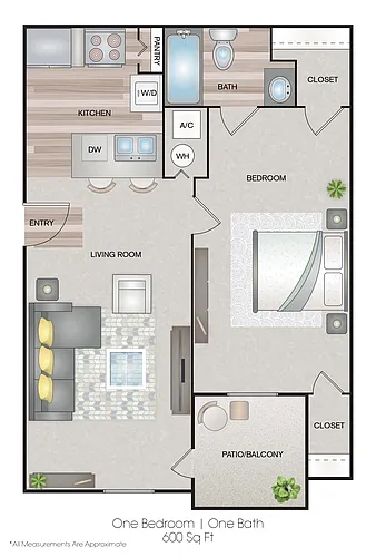 Floor plan Regular One Bedroom
