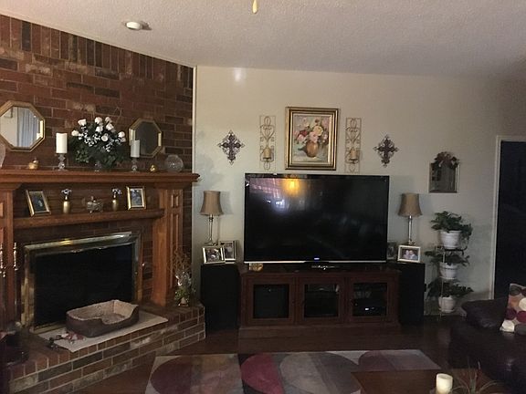 Den with Gas Fireplace