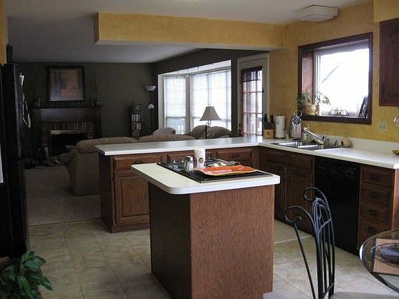 open floor plan kitchen
