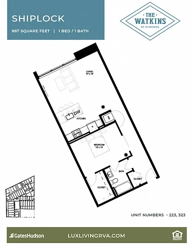Floor plan Shiplock