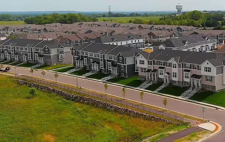 Townhomes - Aerial View