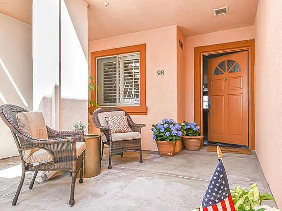 Front entry with patio