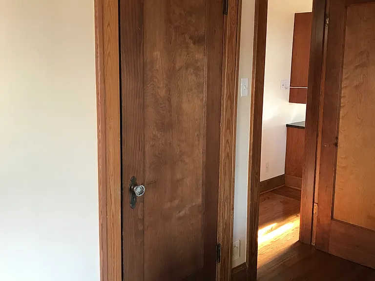 Doorway of second bedroom and closet