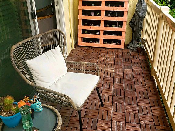 Quiet patio for relaxing