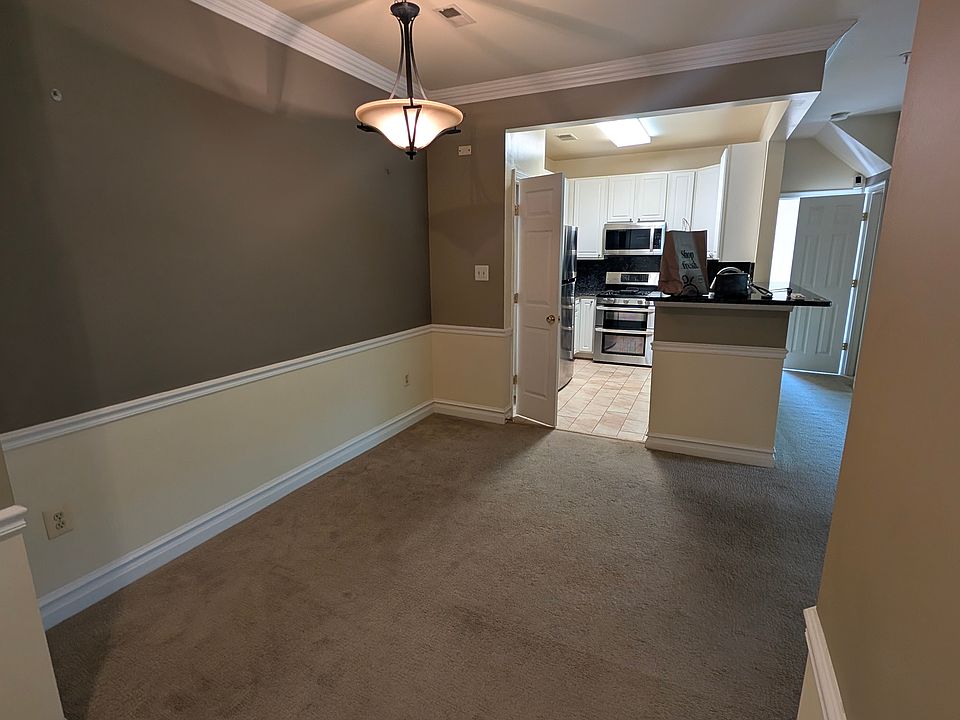 Dining area looking at the kitchen from the entryway
