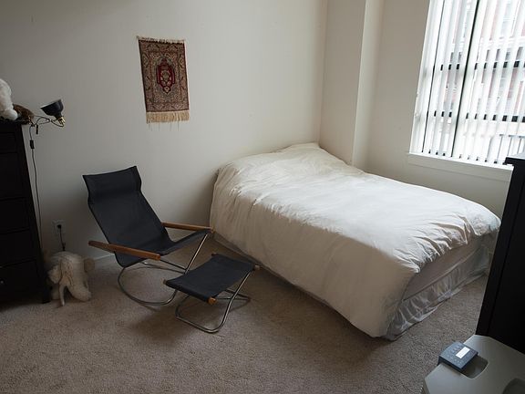 downstairs bedroom with big window