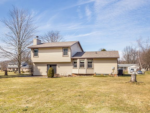 Large yard with patio