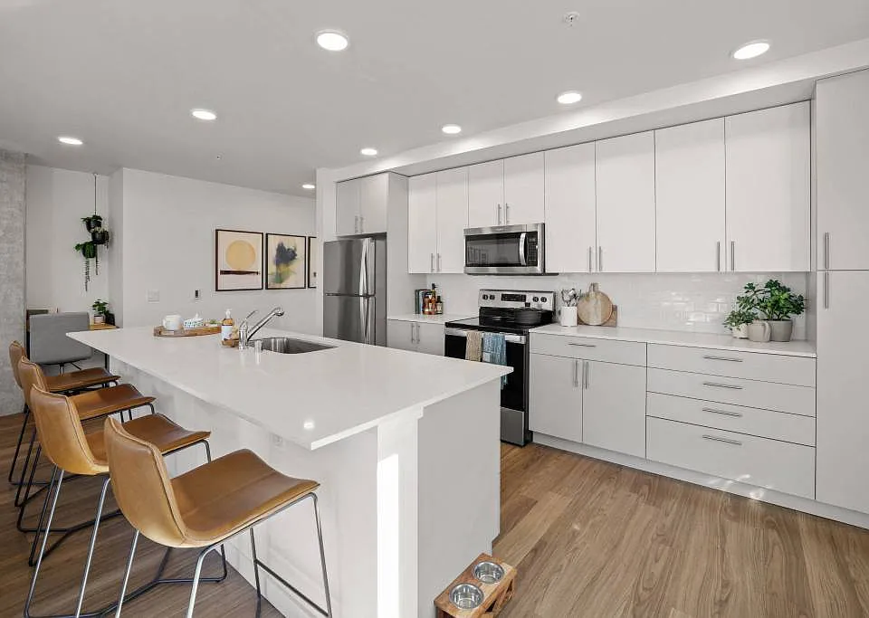 2-Bedroom Model - Kitchen with 10ft Island