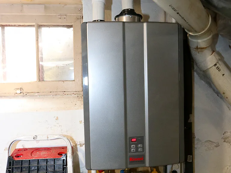 Newer tankless hot water heater