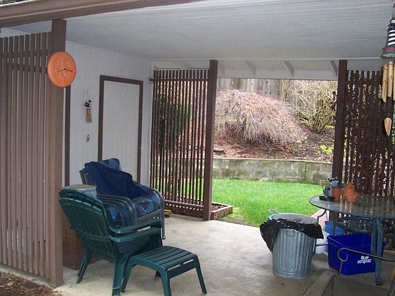 Covered Patio with extra storage