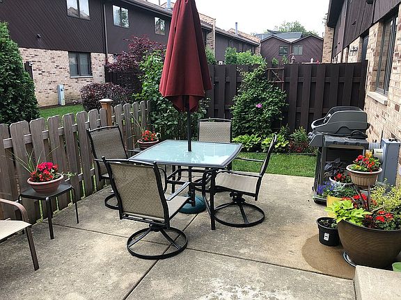Fenced in backyard for dog