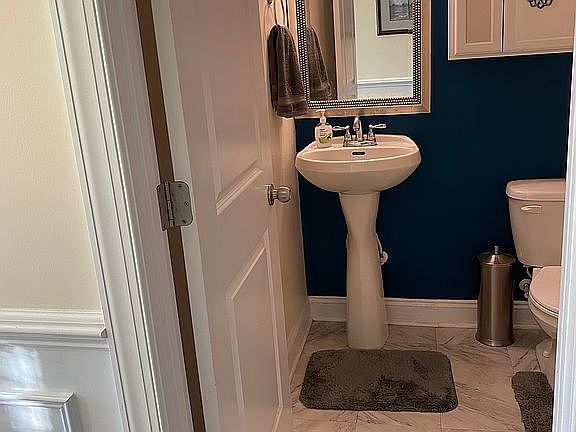 1/2 bathroom downstairs