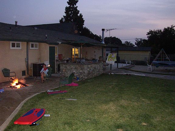 Backyard west slightly NorthEast