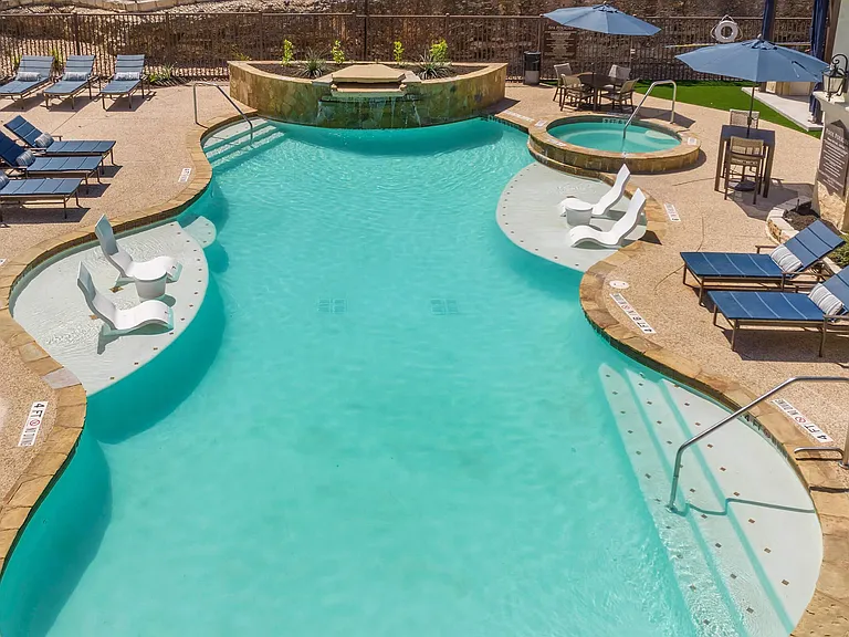 Pool & Spa Area at Mission Hills Apartments, San Antonio, 78258