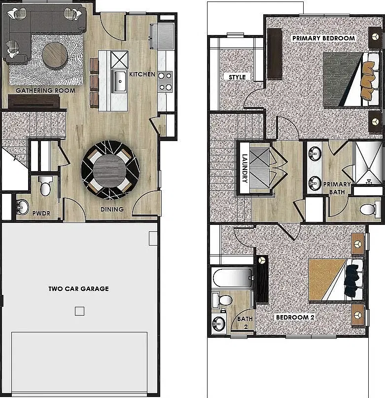 2 bed, 2.5 bath, 1500 sqft, $1,649 — Photo 2