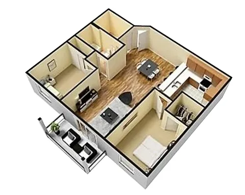 Floor plan Two Bedroom