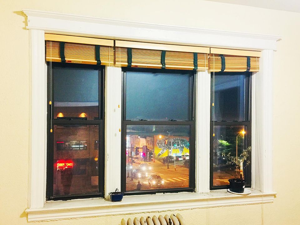 Living room facing 2 streets