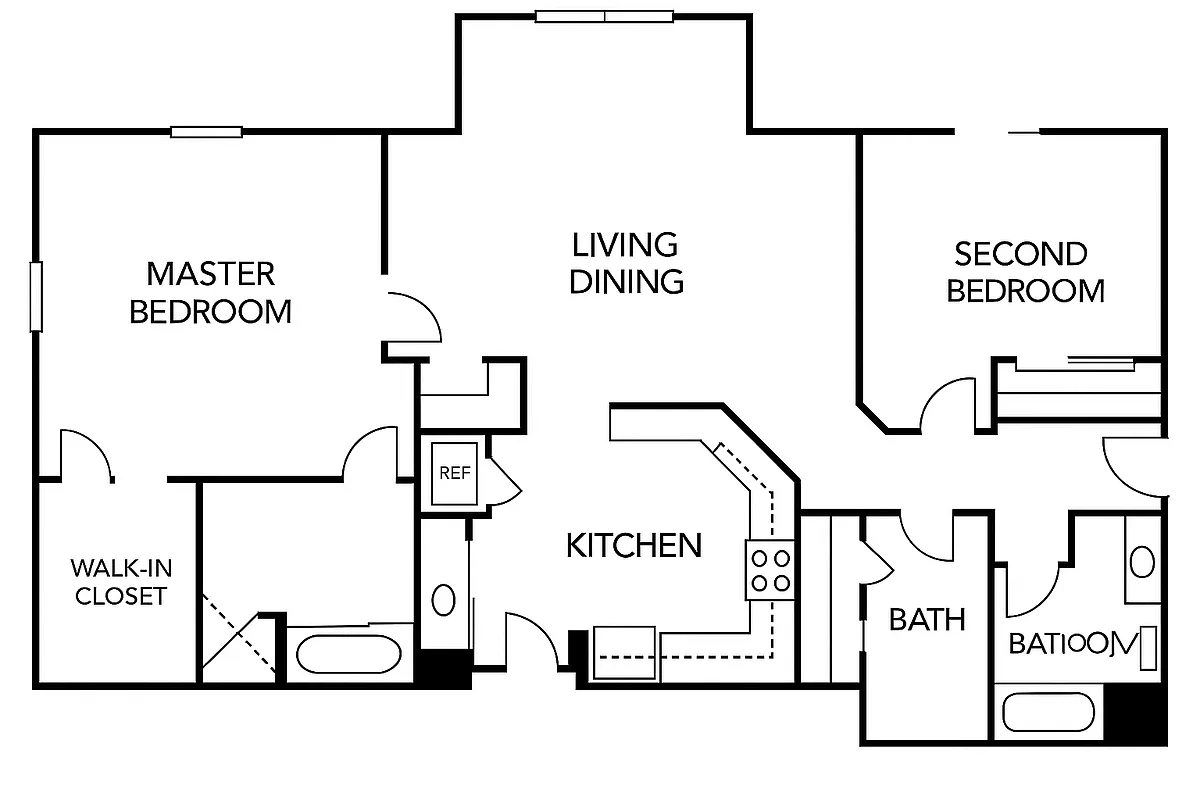 Floor plan 2 Bedroom