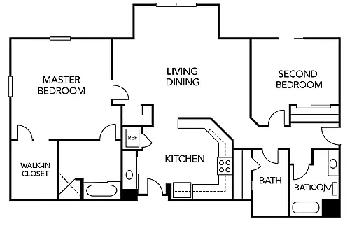Floor plan 2 Bedroom