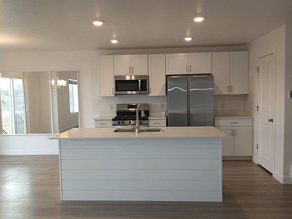 Kitchen with pantry to far right