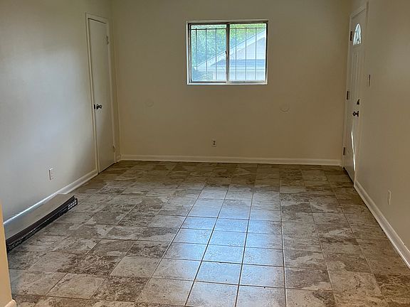 Living room and dining area.