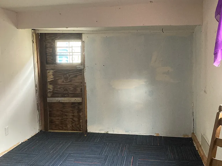 Finished area of shed