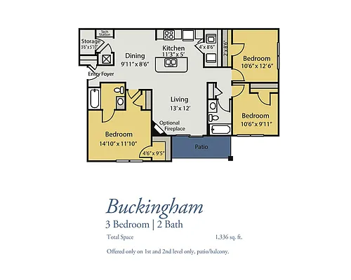 Floor plan Buckingham