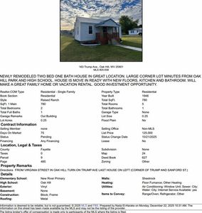 163 Trump Ave, Oak Hill, WV, 25901