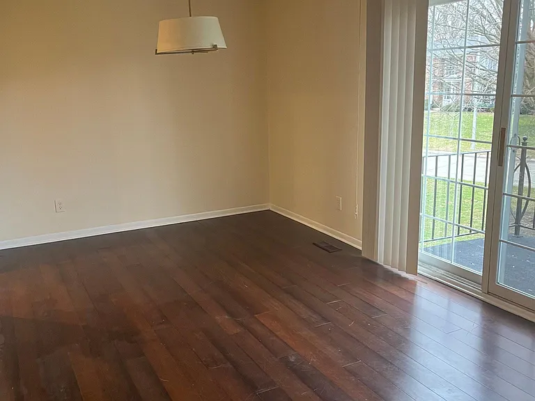 Dining area with view of balcony