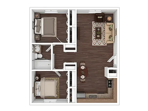 Floor plan 2x1a