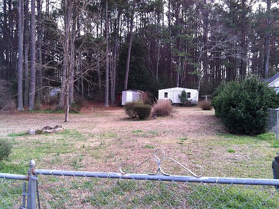 Back yard, storage shed