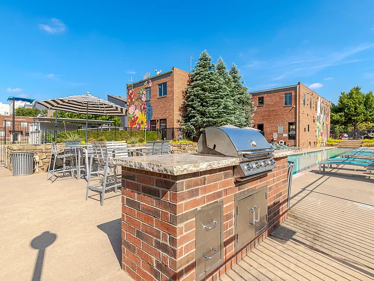 Poolside Grilling Area