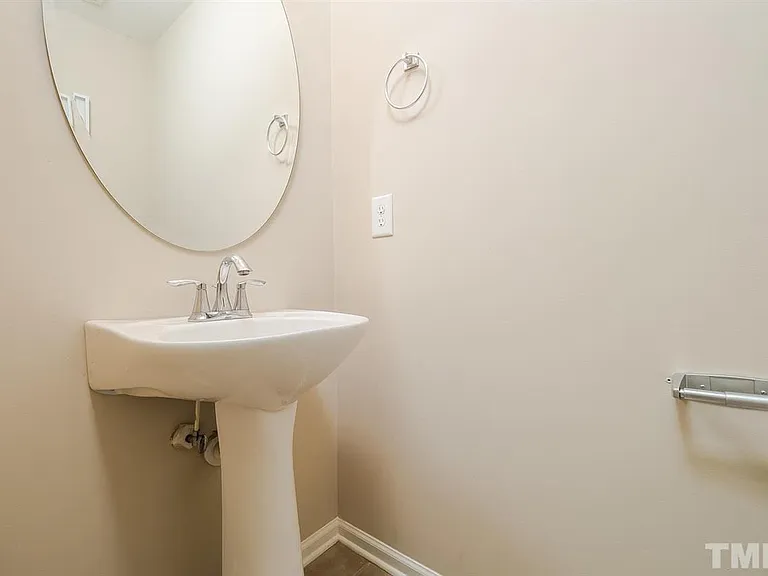 Powder room (half bath) on first floor