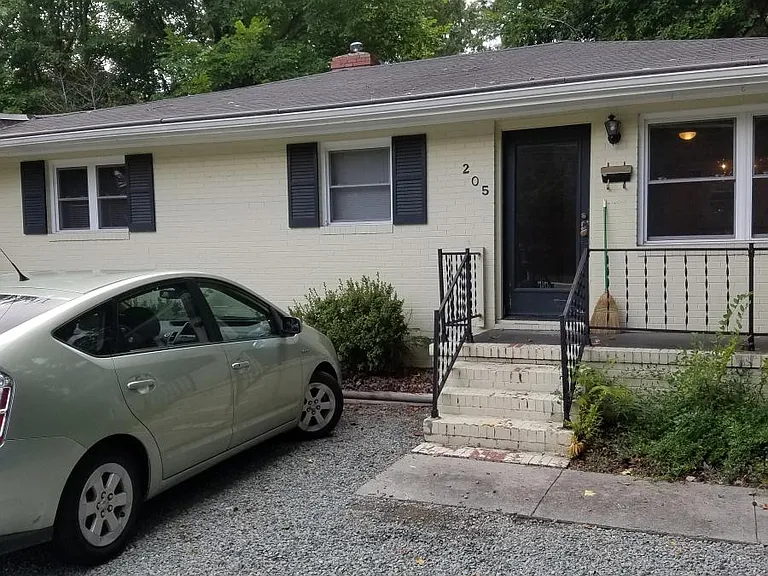 front of apt.