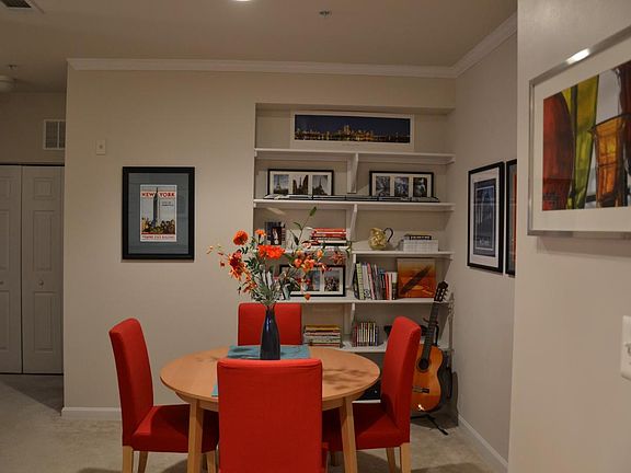 Dining Room and built-in bookcase