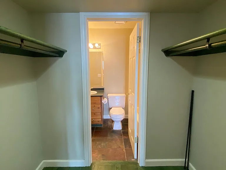Master Bedroom Walk-in closet leading into bathroom