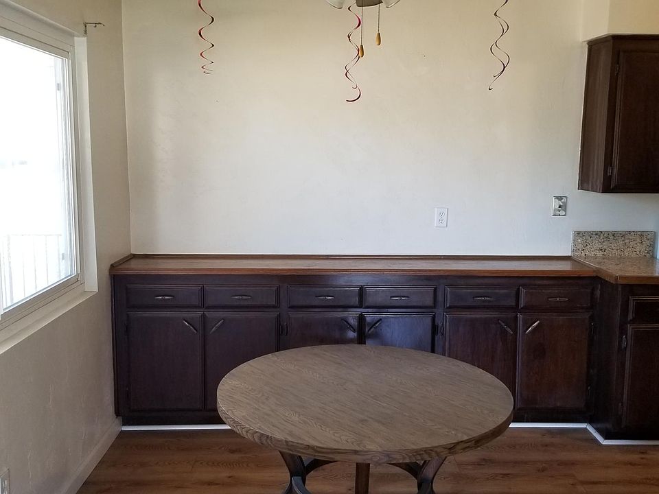 Large dining area with built in buffet