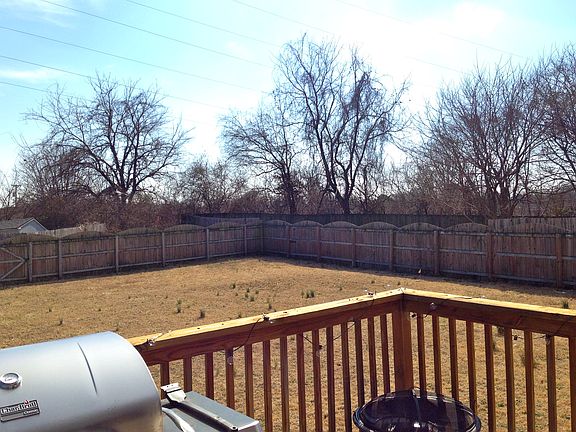 Huge fenced in backyard