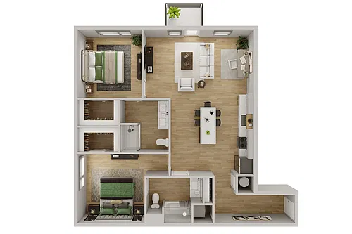 Floor plan 2B
